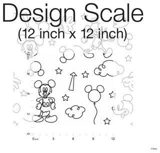 Disney Mickey Mouse Line Art Peel & Stick Wallpaper