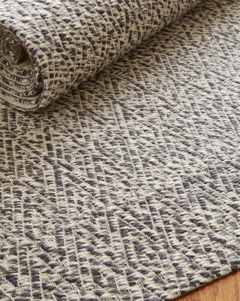 Exquisite Rugs, Woven Earth, Black, 10''x14'', 8x10