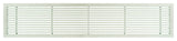 AG20 6"x48" Aluminum Fixed Bar Air Vent Grille, White Matte