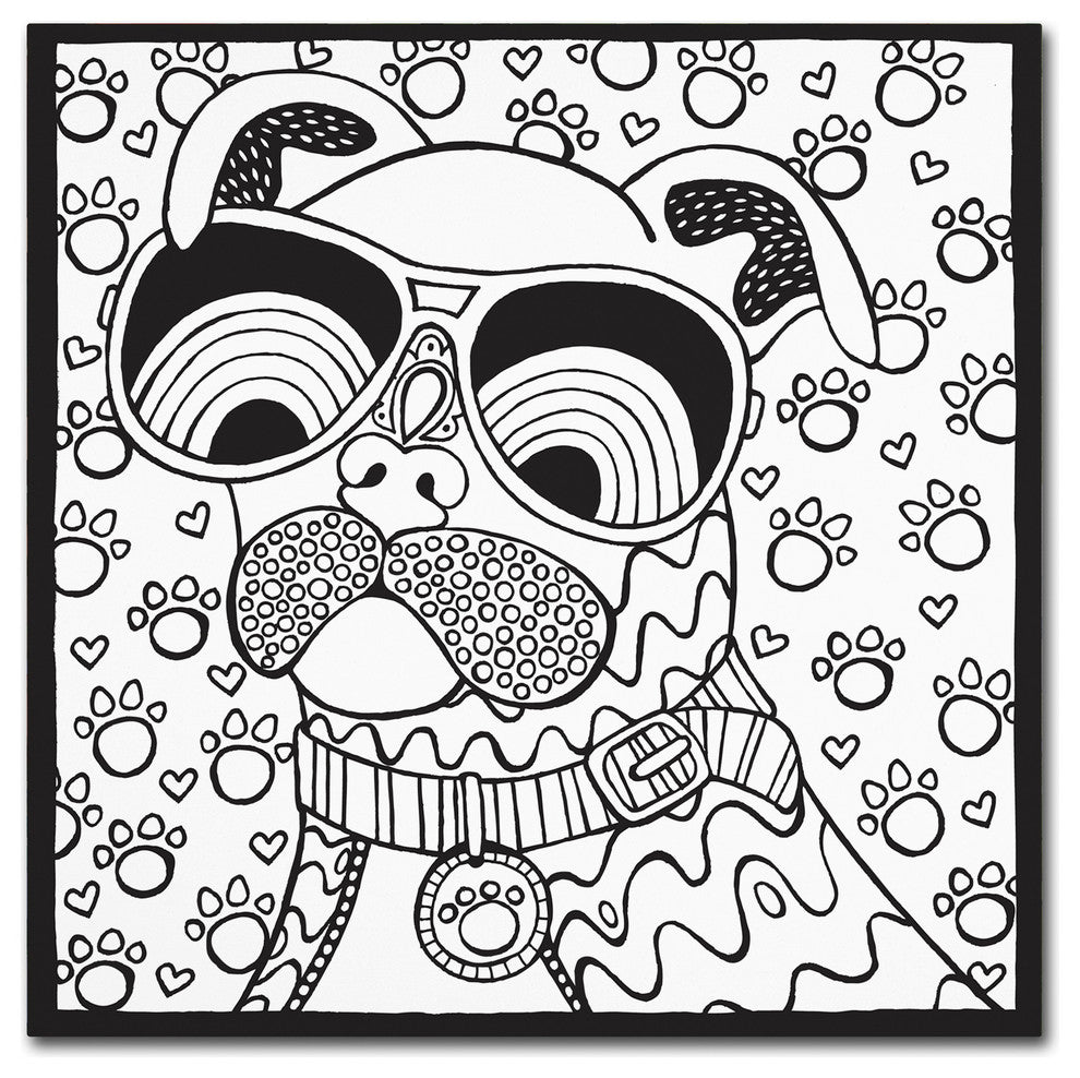 Hello Angel ''Cool Pooch'' Canvas Art, 18x18