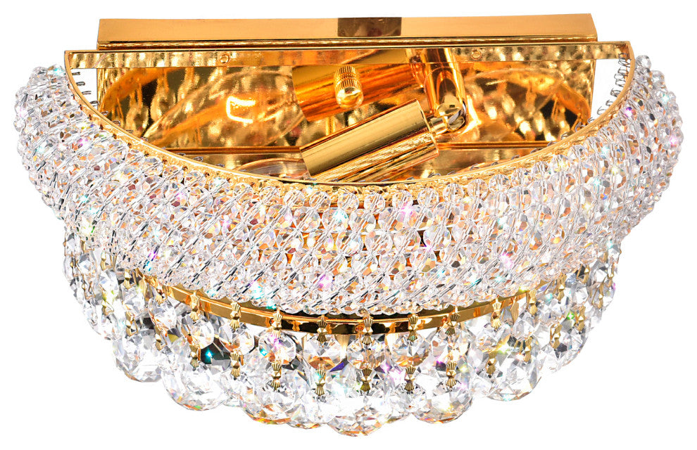Empire 2 Light Wall Sconce With Gold Finish