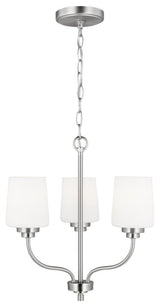 Generation Lighting 3102803 Windom 3 Light 18"W Chandelier - Brushed Nickel