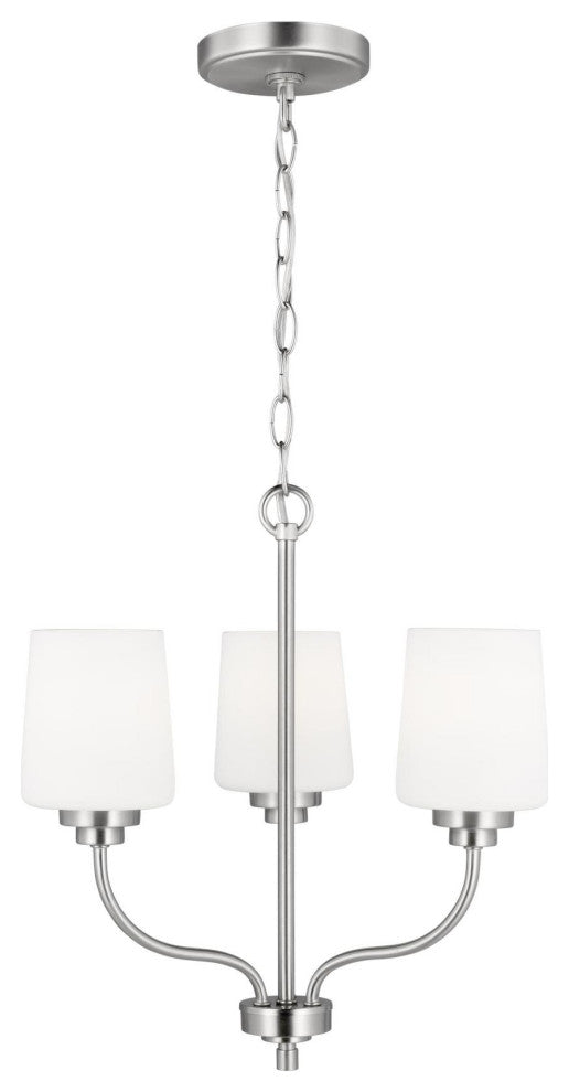 Generation Lighting 3102803 Windom 3 Light 18"W Chandelier - Brushed Nickel