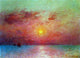 Ferdinand Du Puigaudeau Sailboats at Sea- Evening Gallery Wrapped Canvas Print