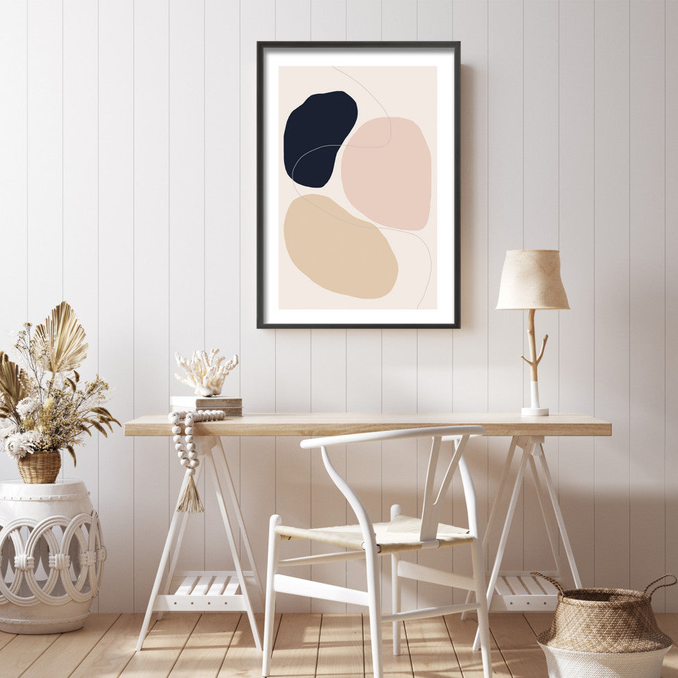 Abstract Composition Framed Print Wall Art by The Miuus Studio, 16"x24", Framed