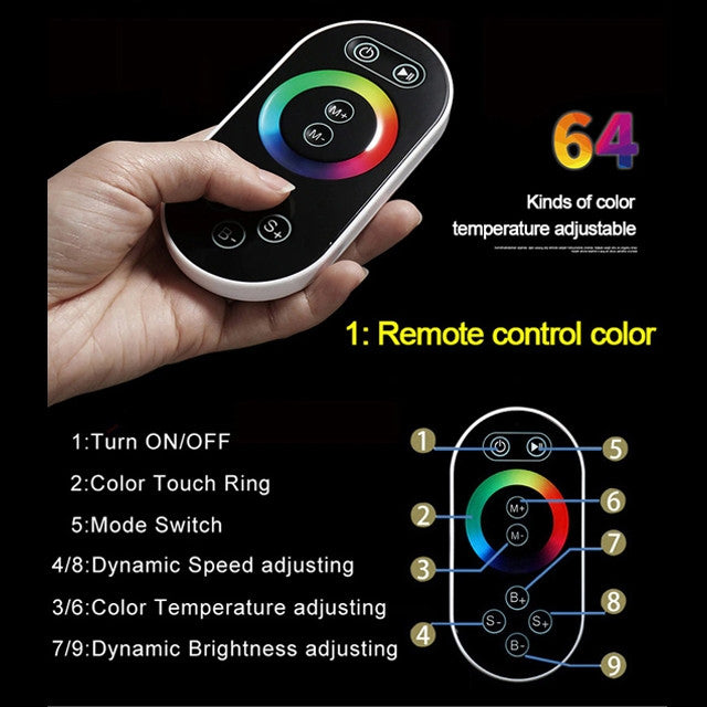 Led Column Mist Shower System, Hand Shower, Style E, Remote Control Light