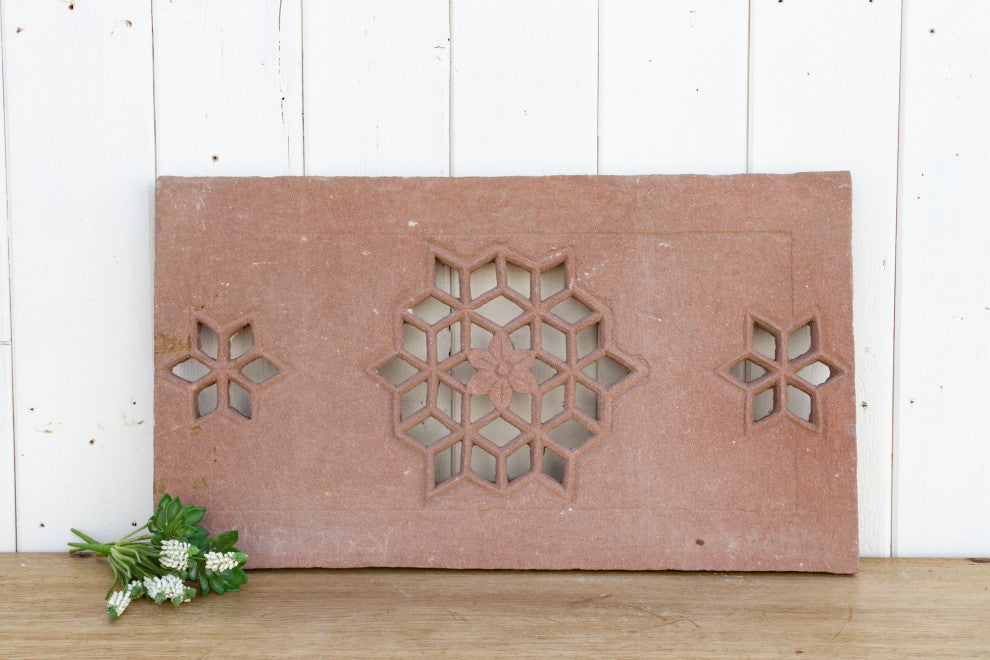 Lotus Medalion Sandstone Window Panel