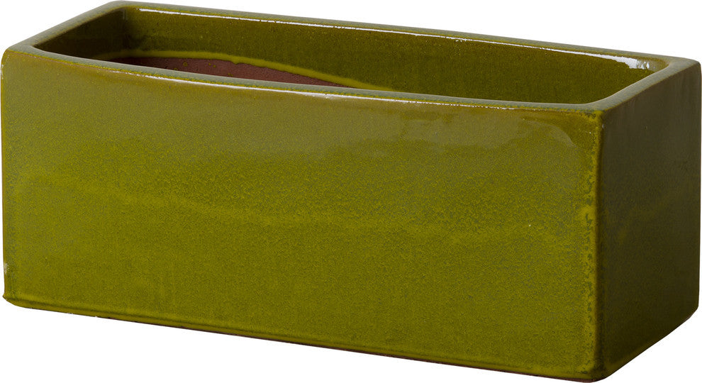 Window Box Planter, Medium, Green