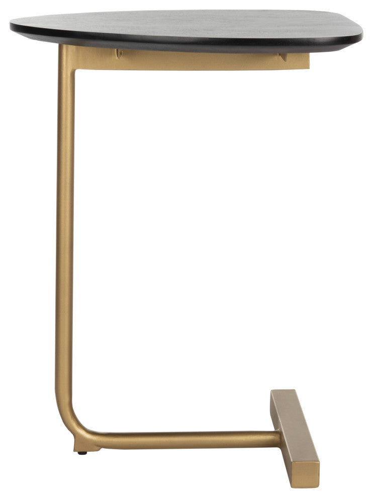 Safavieh Kaiya C-Table, Black/Gold
