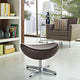 Brown Glove Leather Ottoman