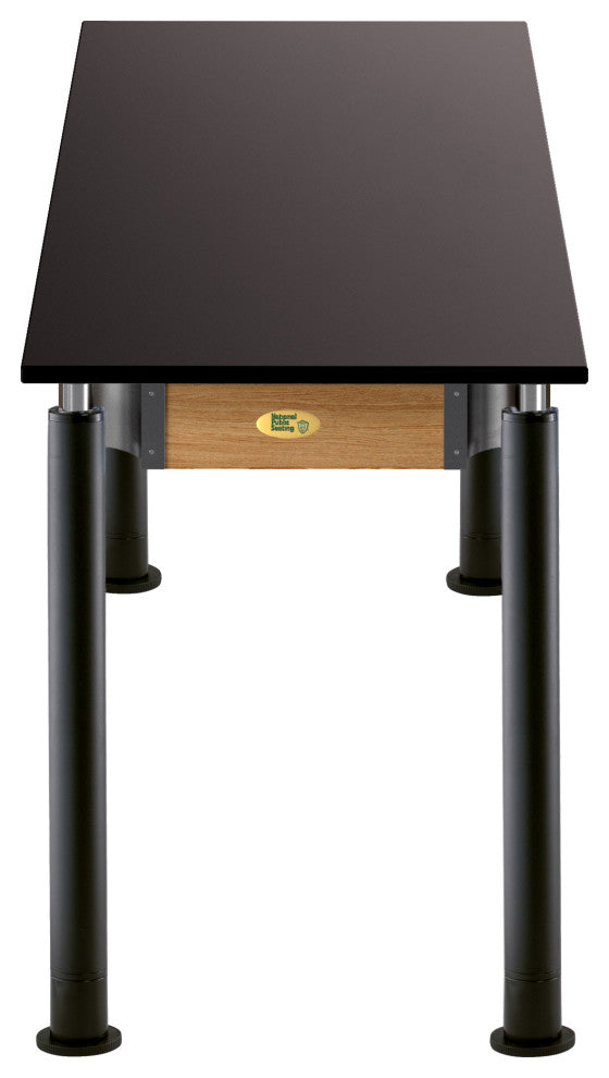 NPS Signature Science Lab Table, Black, 24 x 72, Chemical Resistant Top