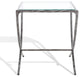 Safavieh Couture Debbie Square Metal Accent Table, Silver