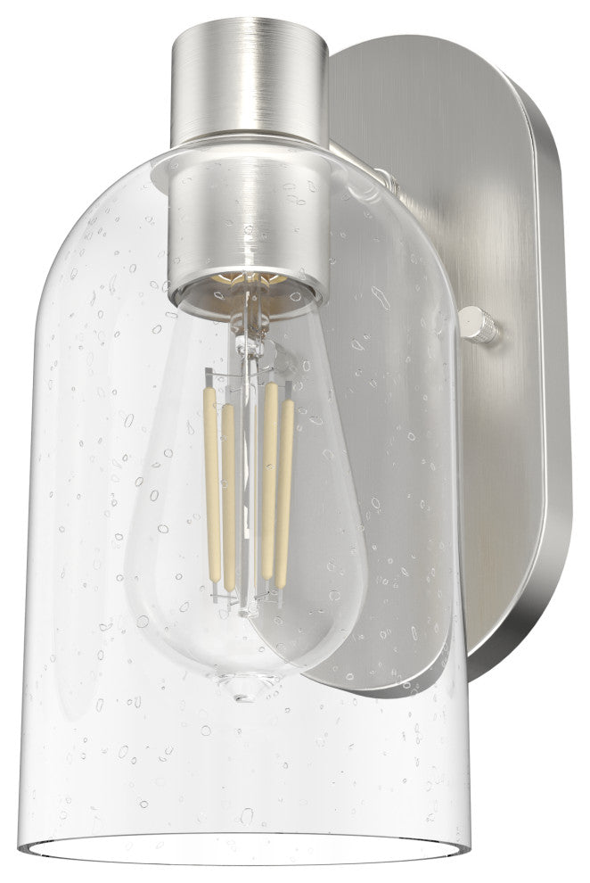 Hunter Lochemeade Brushed Nickel 1 Light Sconce Wall Light Fixture