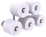 Dottingham 5 Roll Reserve Roll Toilet Paper Holder, Matte White