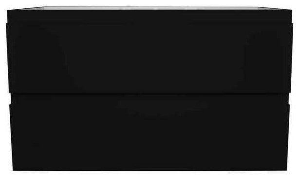 Salt 20Dx48" Floating Bathroom Vanity, Cabinet Only, Glossy Black