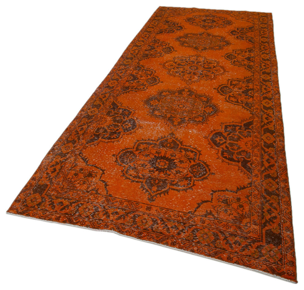 Rug N Carpet - Handmade Anatolian 4' 8" x 12' 4" Antique Runner Rug