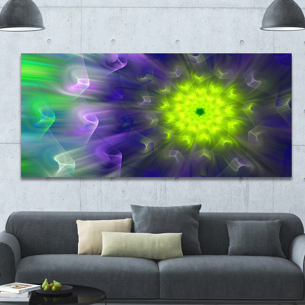 Amazing Dance of Exotic Petals, Large Floral Canvas Art Print, 60"x28"