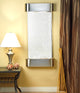 Cascade Springs Water Fountain, Silver Mirror, Stainless Steel, Round