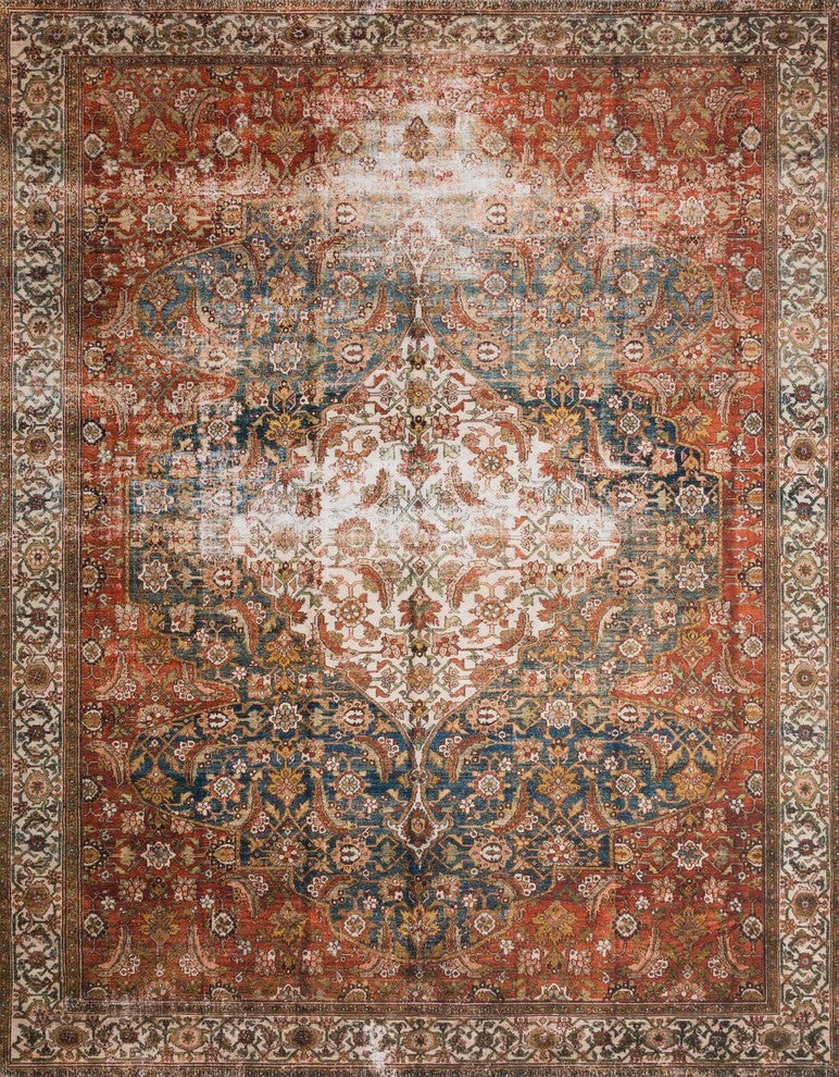 Loloi Layla Lay-05 Rug, Ocean/Multi, 7'6"x9'6"