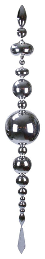 70" Silver Shatterproof Commercial Size Finial Christmas Ornament