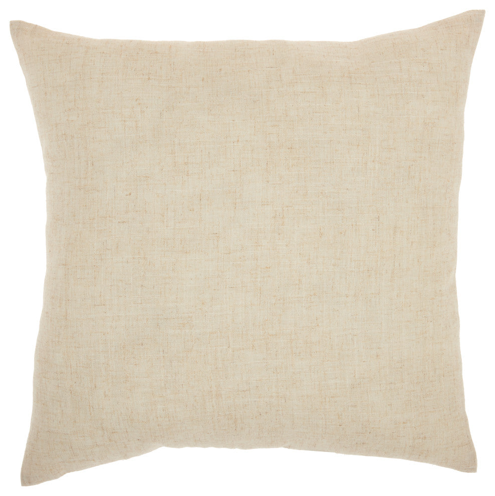 Mina Victory L9303 Throw Pillow, Natural, 18"X18"