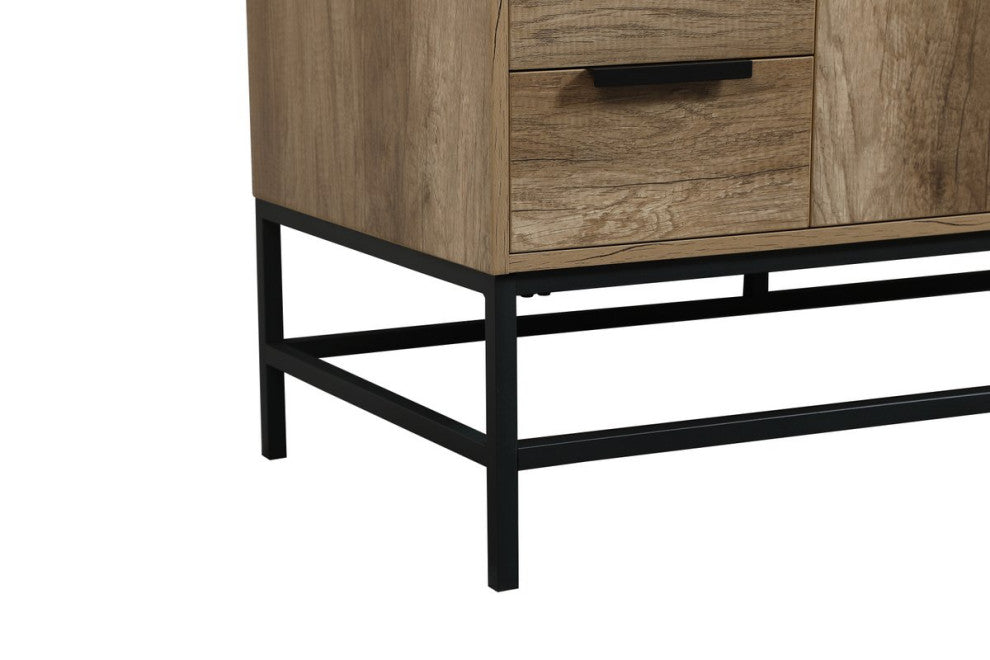 Home Living 22" Modern Natural Oak-Light Bathroom Vanity