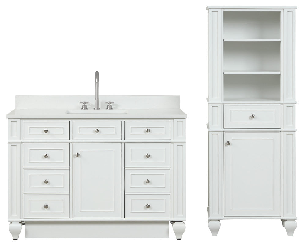 Winston Traditional White 48" Single Vanity