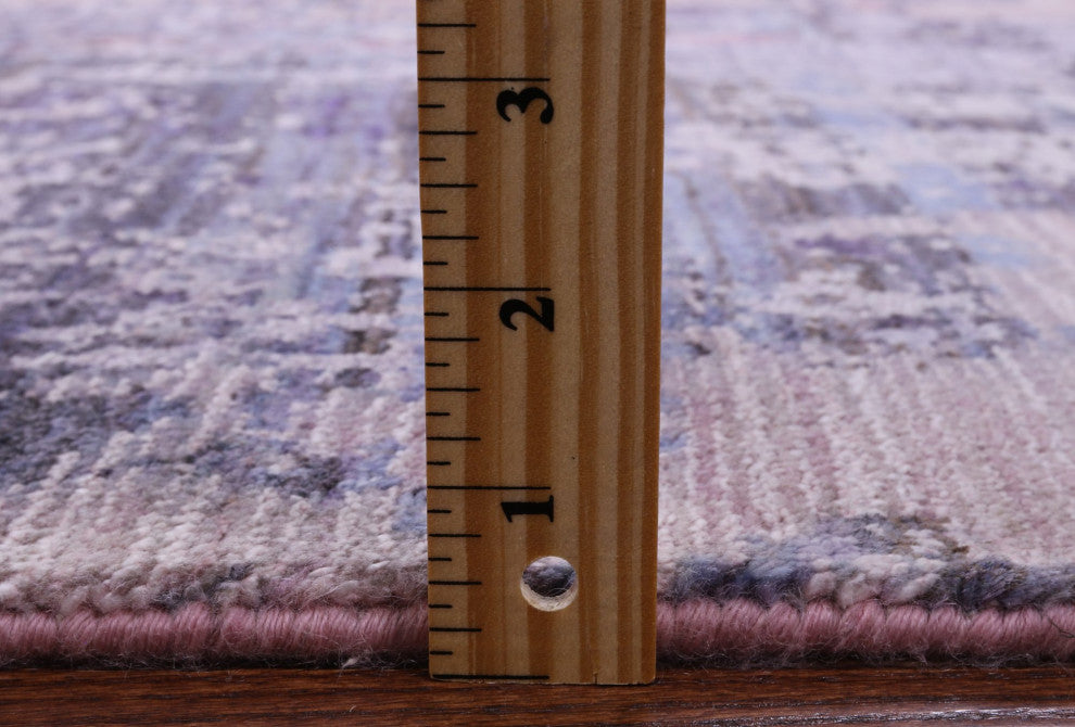 8' 1" X 10' 0" Wool and Silk Modern Handmade Rug Q7213