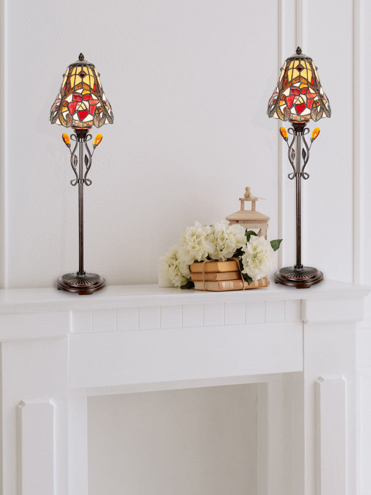 Jeweled Vine Tiffany Buffet Lamp
