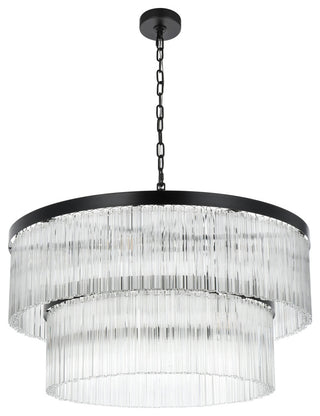 Home Living 32" Chandelier, Black