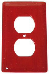 Wall Plate Receptacle, Brick Red, 3x5