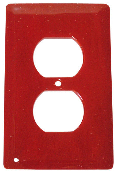 Wall Plate Receptacle, Brick Red, 3x5