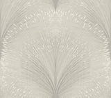 Grey Papyrus Plume Wallpaper