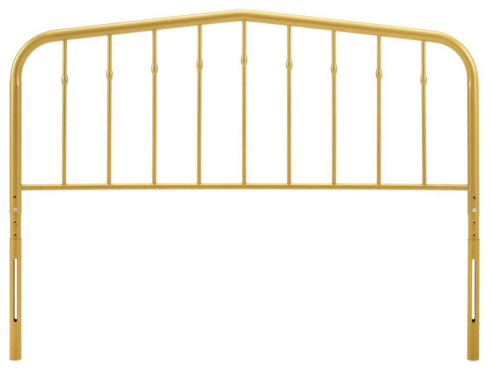 Headboard, Queen Size, Metal, Gold, Modern Farmhouse, Bedroom Master Suite