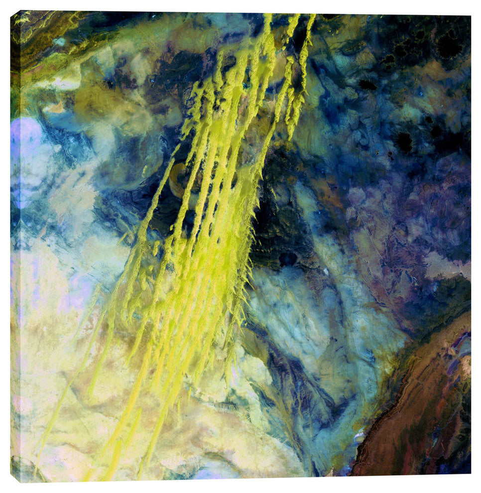 Epic Graffiti "Earth As Art: Saharan Abstract" Giclee Canvas Wall Art, 12"x12"