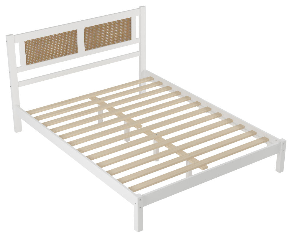 Gewnee Queen Size Wood Platform Bed