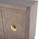 Gemma Brooks Two Door Accent Cabinet With Adjustable Interior Shelf Gray