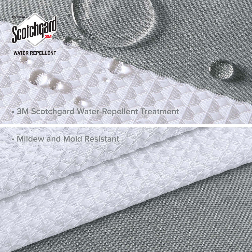 Madison Park Spa Waffle Shower Curtain With 3M Treatment