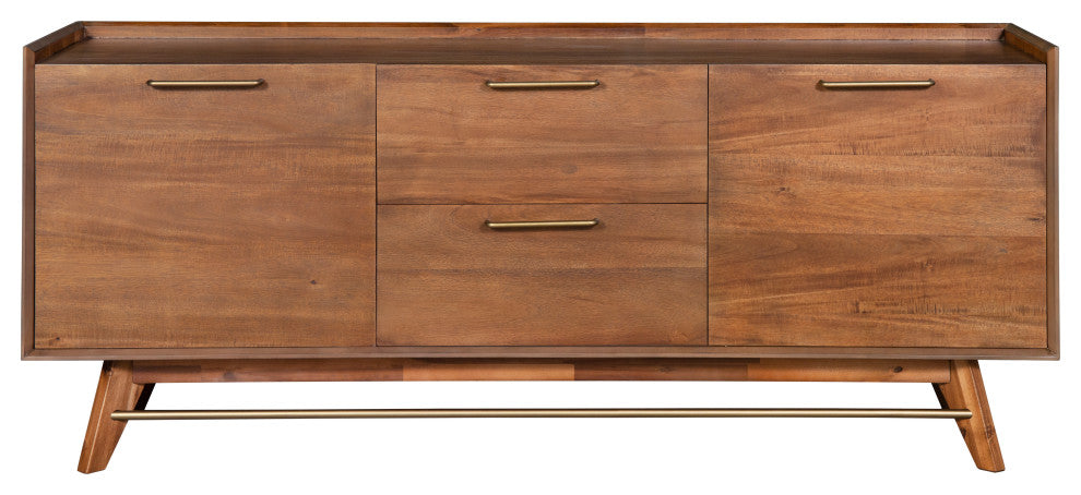 Mid-Century Modern 3-Section Sideboard, Walnut