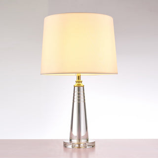 Pasargad Home Modus Collection Metal and Crystal Table Lamp Lights