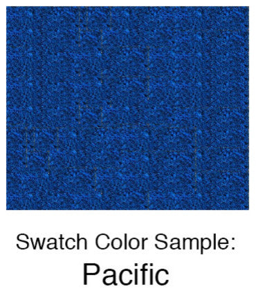 Hand Painted "Hello" Script Welcome Mat, Pacific Blue