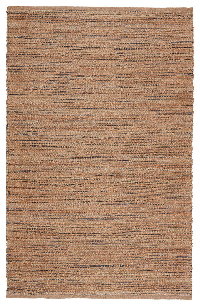 Jaipur Living Canterbury Natural Solid Tan/ Navy Area Rug 5'X8'