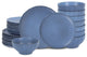 Stone Lain Rio Stoneware 24-Piece Dinnerware Set, Blue