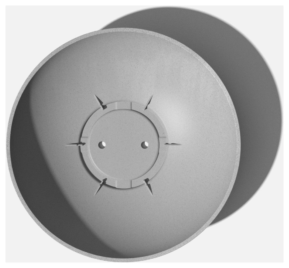 Lane Round Planter Bowl, Grey, 24'', 2 Pack