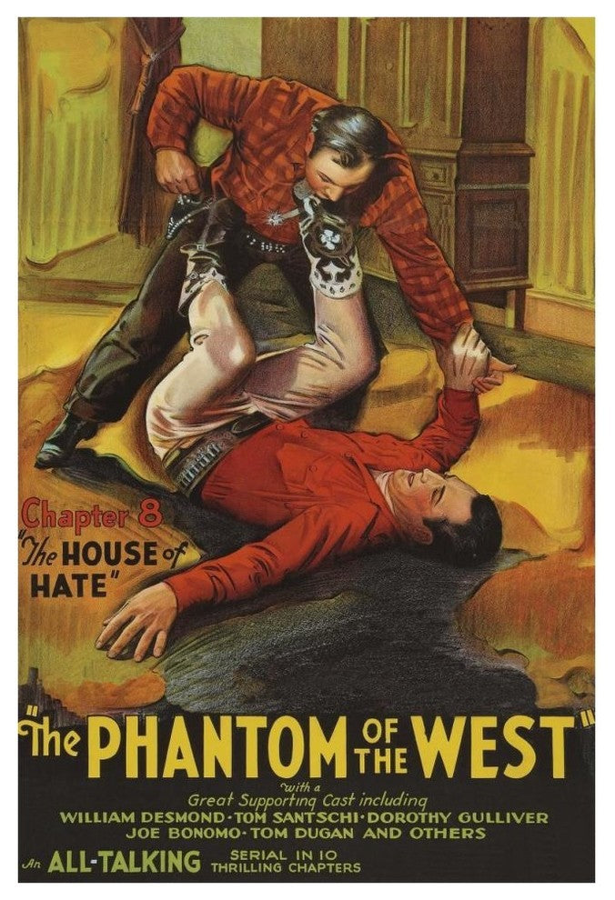 "Vintage Westerns: Phantom of the West -  House of hate" Print, 42"x62"