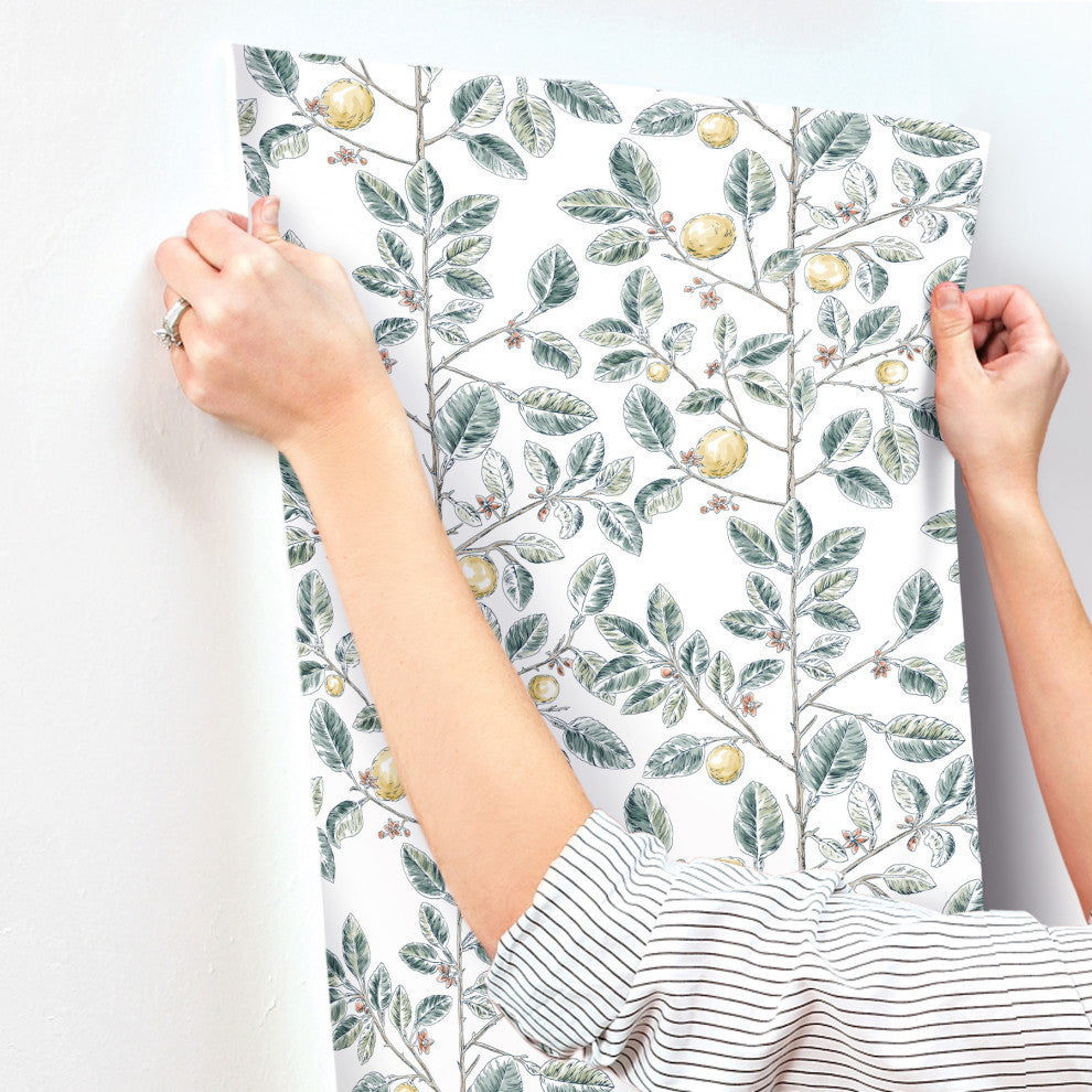 Limoncello Toile Forest Wallpaper