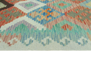 Sun Faded Flatweave Nazhin Rust/Ivory Rug, 5'0x6'8