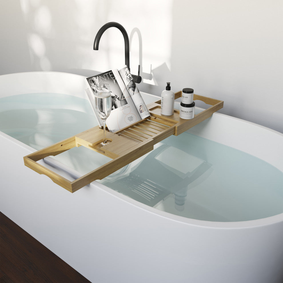 Acacia Bathtub Tray Natural Wood Tray With Extended Sides