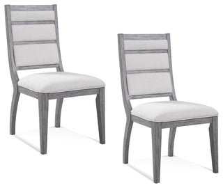 Nylah Dining Chair - Set of 2 - Platinum/Cream