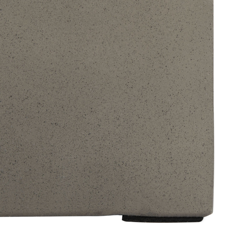 Safavieh Mazza Concrete Accent Stool Dark, Grey